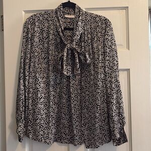 Vintage Brooks Brothers Tie Neck Blouse